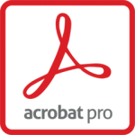 This is the logo for Adobe Acrobat Pro.