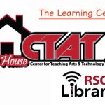 This is a logo for the Learning Center, CTAT, and RSCC Library Open House.